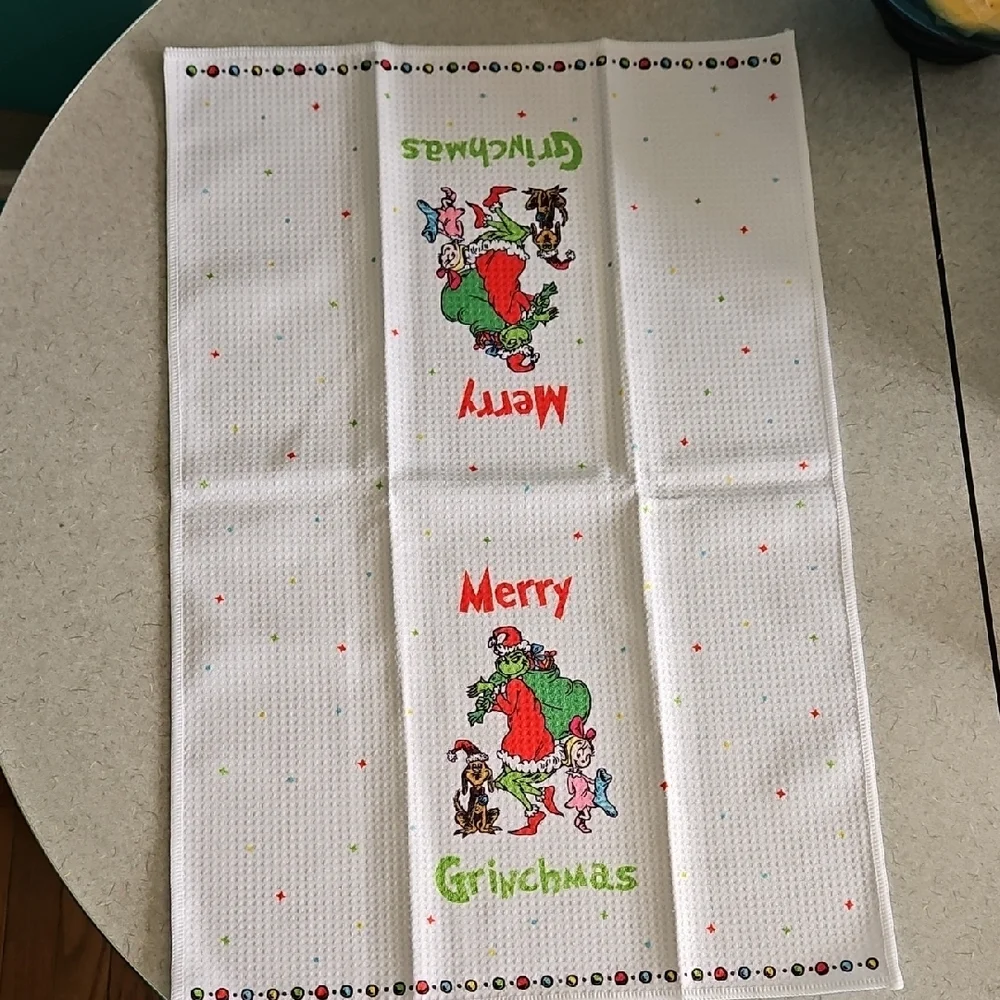 Merry Grinchmas Holiday Hand Towel
